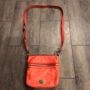 Authentic Fossil Leather Crossbody